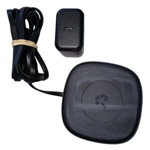 WIRELESS CHARGER PAD USB C FAST CHARGING DOCK BLACK WITH POWER ADAPTER CABLE